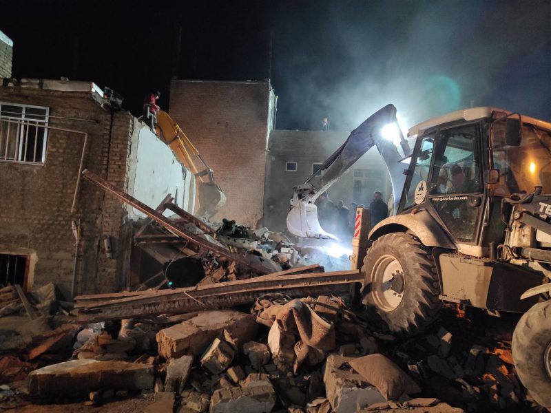 گزارش تصویری از انفجار مرگبار منزل مسکونی در بوکان